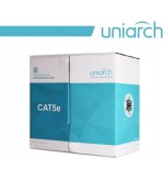 Uniarch Cavo ethernet CAT5E UTP LSZH 8 fili 24AWG, Rame, 305metri - CAB-5E-B