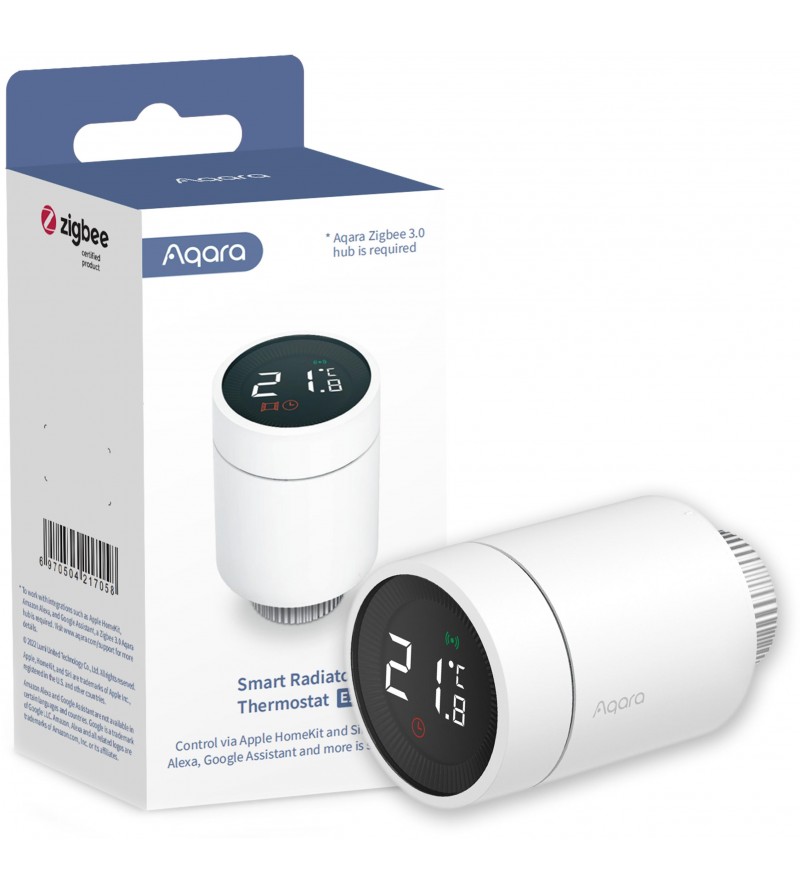 Aqara Termovalvola E1 per radiatori Zigbee con display retroilluminato
