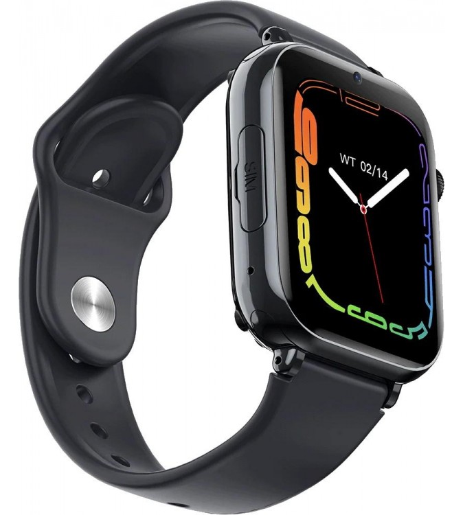 Smartwatch FW59 4G con slot per SIM pulsante SOS Nero