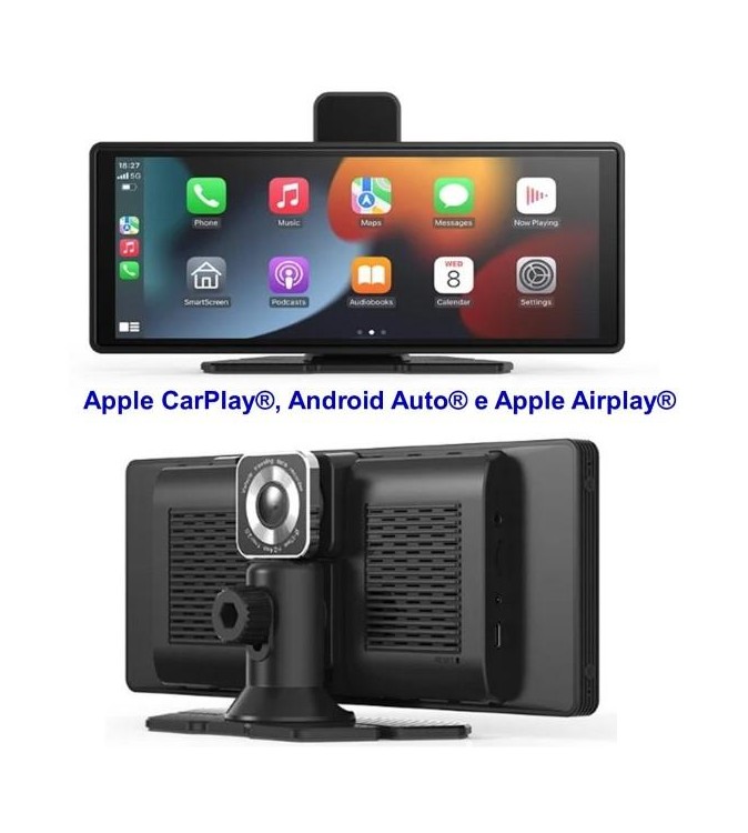 Schermo Maxcom MC01 Vibe Apple CarPlay Android Auto e Apple Airplay Dash Cam