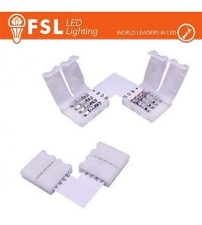 Connettore rapido L per strip 10mm LED RGB