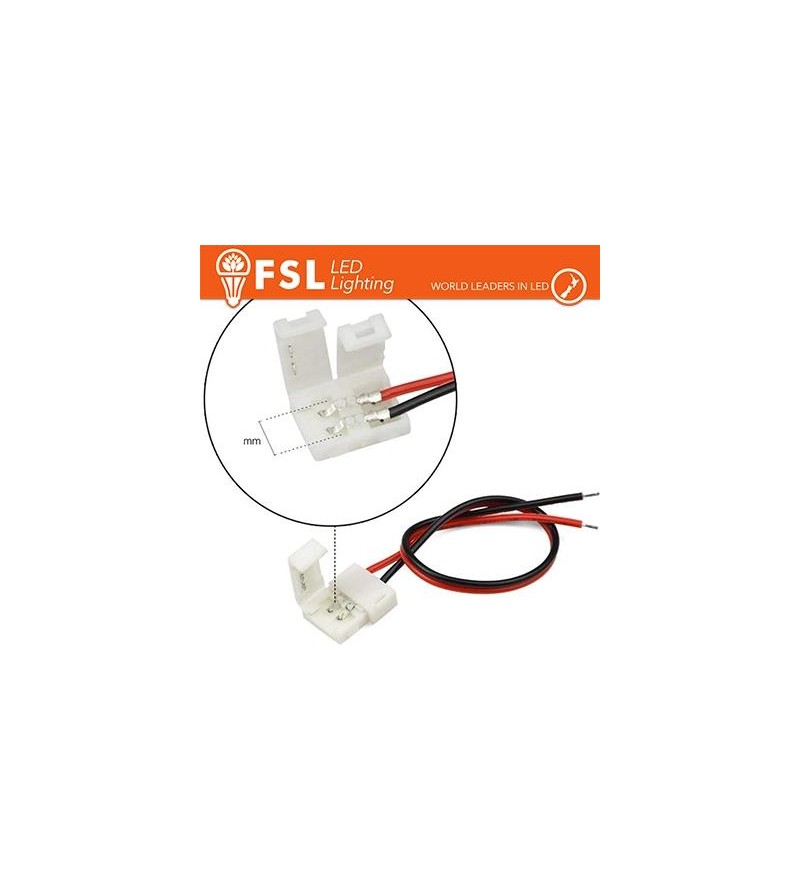 Connettore rapido END per strip 10mm LED monocolore