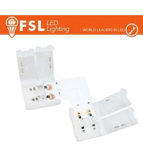 Connettore rapido L per strip LED monocolore 10mm