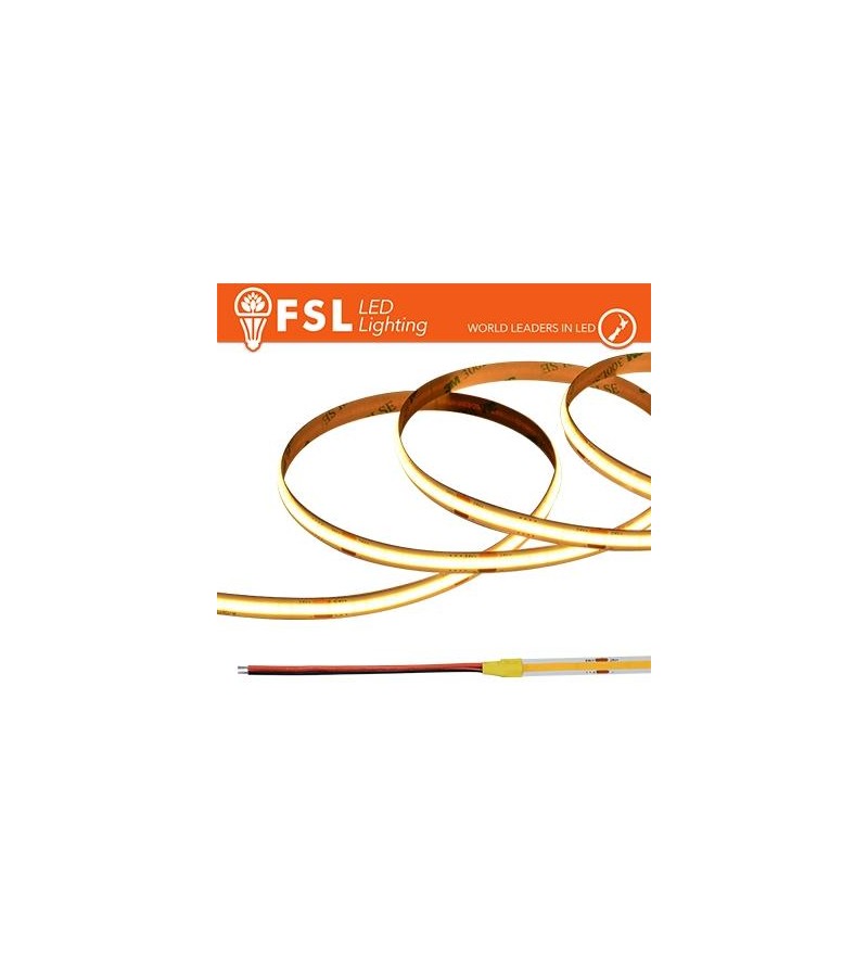 Striscia LED COB 5metri - IP20 3000K 24V 15W/m 1450lm/m CRI90