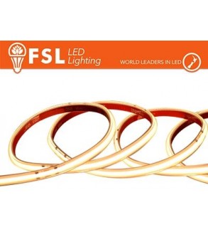 Striscia LED COB 5metri - IP65 3000K 24V 15W/m 1450lm/m CRI90