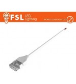 Cavo connettore 20cm, + fili spelati LED COB 220V e COB 24V