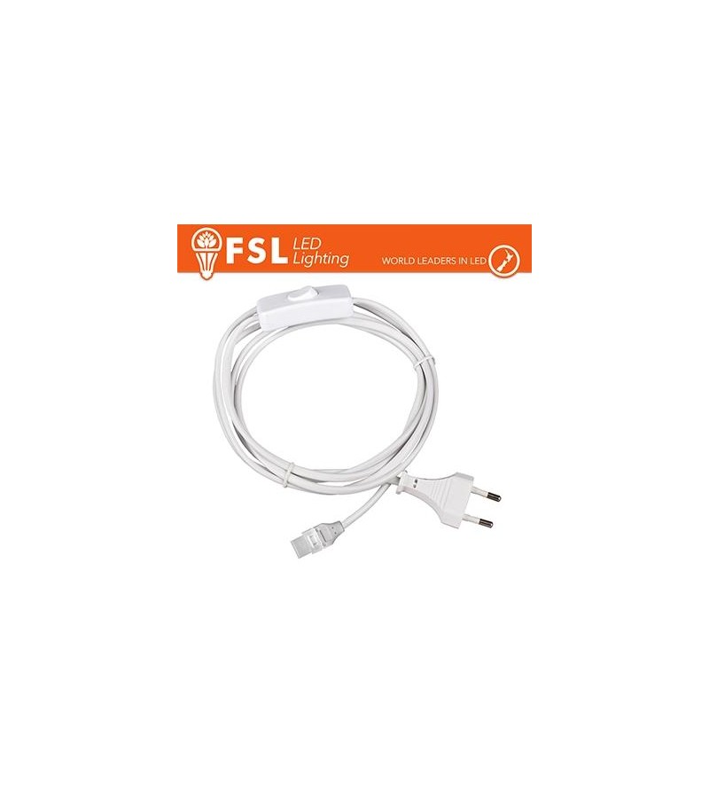 Cavo spina 1m per strisce LED220V con interruttore