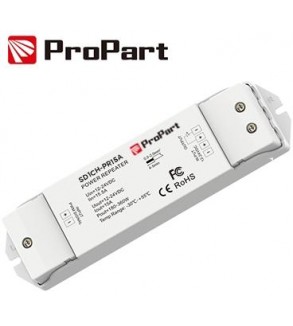 Amplificatore LED 1 Canale - 15A, 12–24V DC
