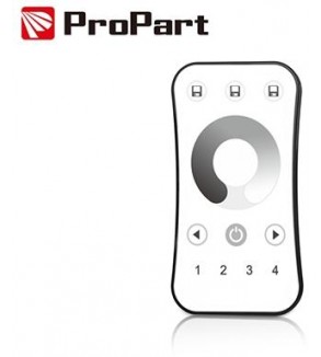 Telecomando RF 1 Canale - 4 Zone, Bianco, con Touch Wheel