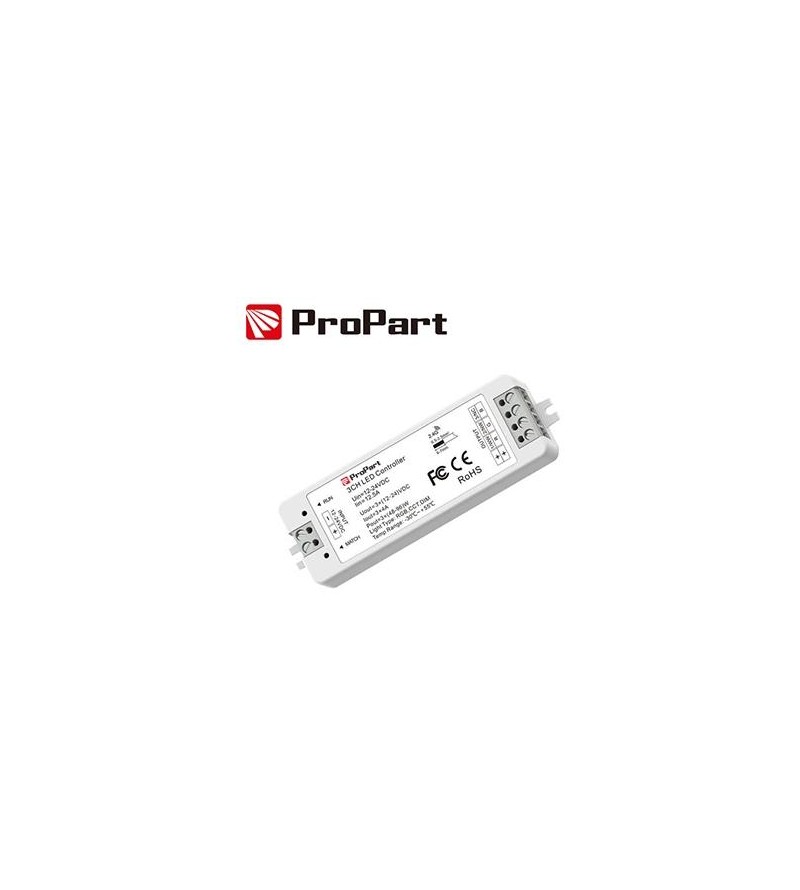 Ricevitore DIM RF 3 Canali - 12/24V DC, 4A/Canale