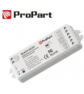 Ricevitore DIM RF LED - 4 Canali, 3A/12A, 12-24VDC