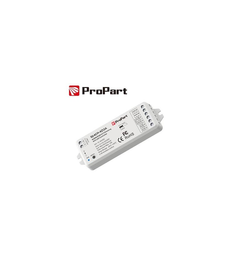 Ricevitore DIM RF LED - 4 Canali, 3A/12A, 12-24VDC