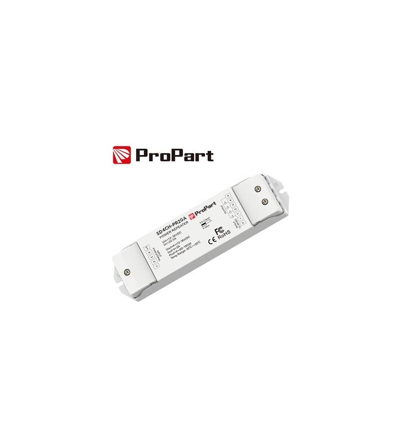Amplificatore RGB/RGBW 20A (4 canali da 6A) 12-36V