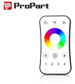 Telecomando RF RGB/RGBW - 4 Zone, Touch Wheel