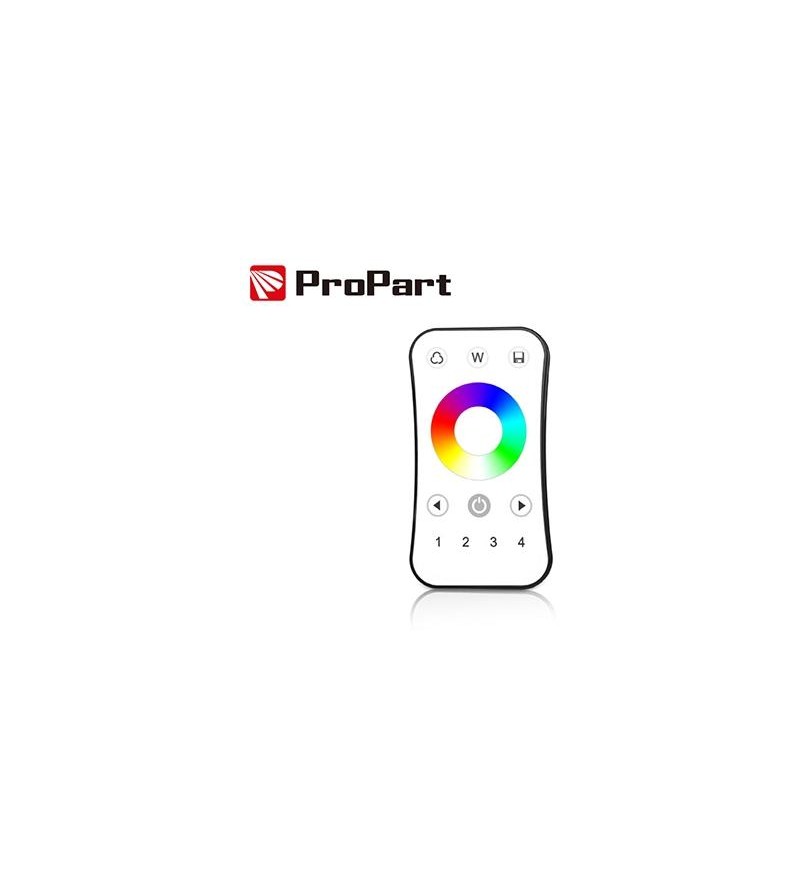 Telecomando RF RGB/RGBW - 4 Zone, Touch Wheel