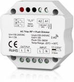 Dimmer LED 1 Canale RF 2.4G + Push 230V – Taglio di Fase Leading/Trailing
