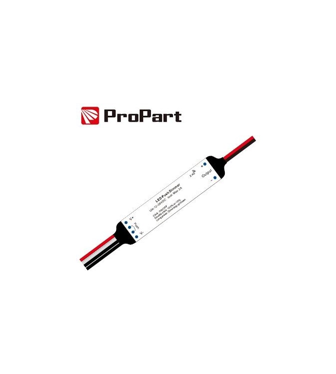 Dimmer RF e Push 1 canale - 12/24V, 1ch 3A/CH, RF 2.4G