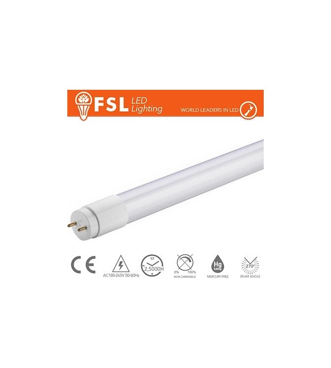 T8 LED Tubo Vetro - 24W 2150LM 3000K 150cm