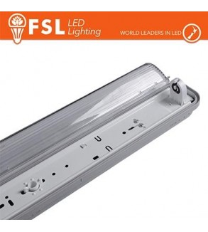 Plafo Stagna Porta tubo T8 IP65: 1 tubo 150cm