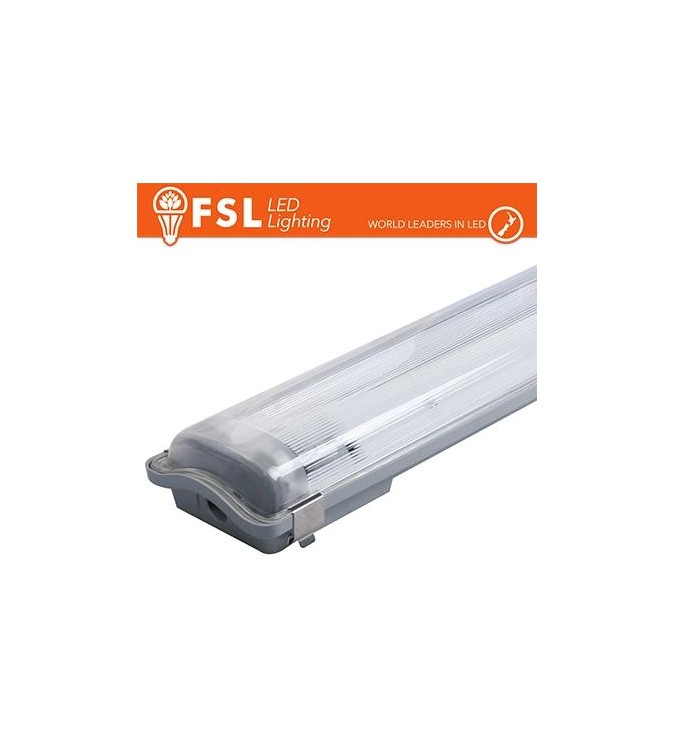 Plafo Stagna Porta tubo T8 IP65: 2 tubo 150cm