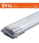 Plafo Stagna Porta tubo T8 IP65: 2 tubo 60cm