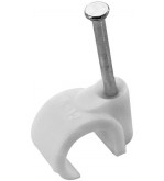 Clip con chiodini con fermacavo a uncino 7-10mm 100pz