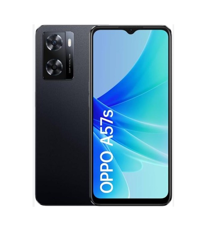 OPPO A57s Starry Black ,4GB,128GB--BRAND