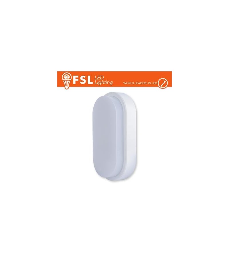 Plafoniera LED OVALE BIANCA 15W 4000K 55*100*200 IP54 