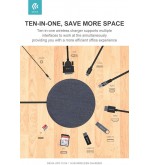 Hub da Tipo-C + Carica Wireless Ufo 10 in 1
