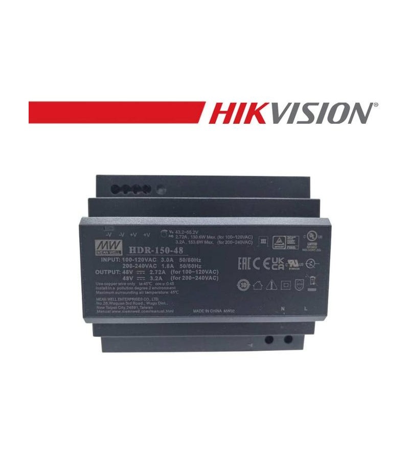 Hikvision Adattatore di alimentazione 150W 48V - DS-KAW150-4N