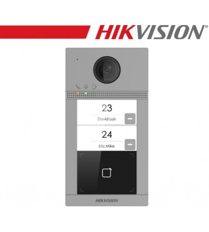 Hikvision 2 Buttons Metal Villa Door Station - DS-KV8213-WME1(C)