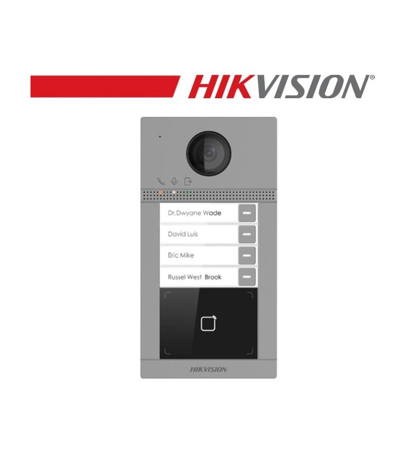 Hikvision 4 Buttons Metal Villa Door Station - DS-KV8413-WME1(C)