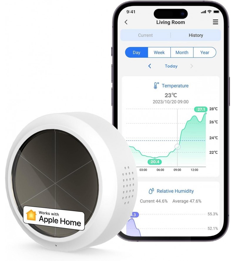 Meross Sensore Temperatura&Umidità Smart RF - Apple HomeKit