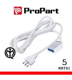 Prolunga lineare 10A 5metri spina10A