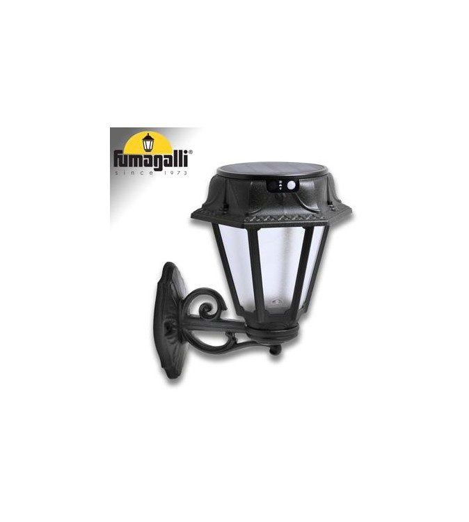 BISSO/ROSETTA NERO SATIN SOLAR LED Ø150 PIR CCT SET