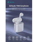 Auricolari Airbuds TWS EM053 Carica Wireless BT 5.3 Bianchi