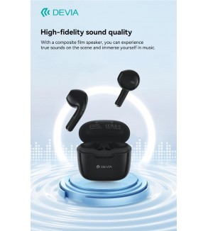 Auricolari Devia TWS-K1 Bluetooth 5.3 EM057 Neri