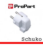 Spina schuko 90° polybag
