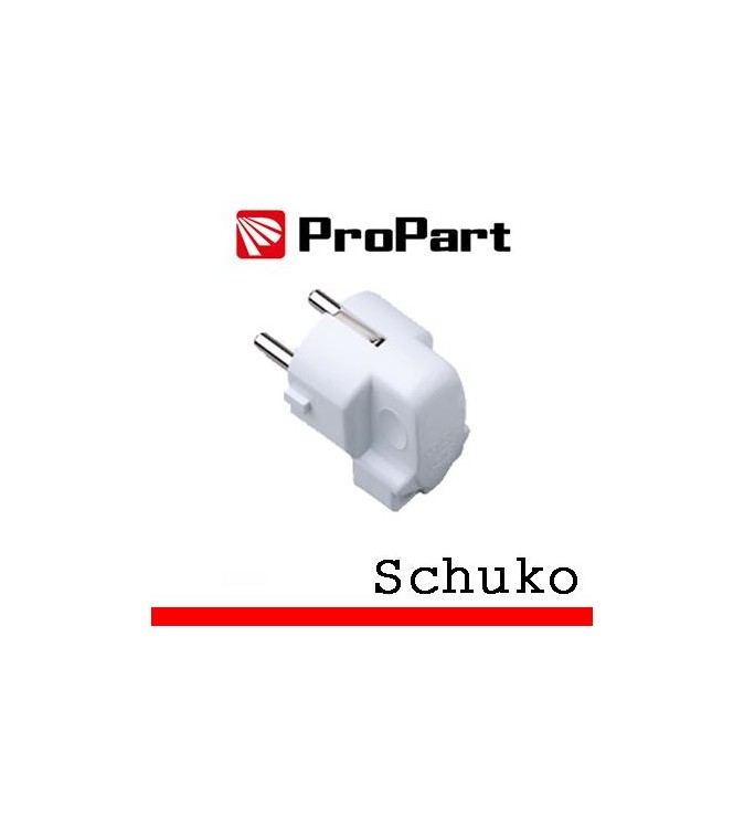 Spina schuko 90° polybag