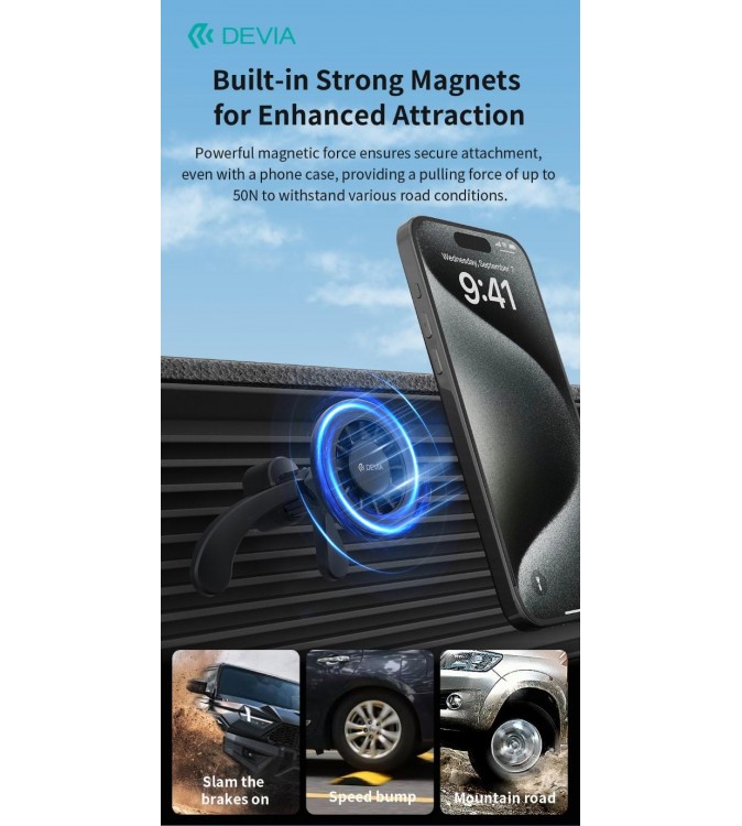 Supporto Magnetico da auto per smartphone su bocchetta aria