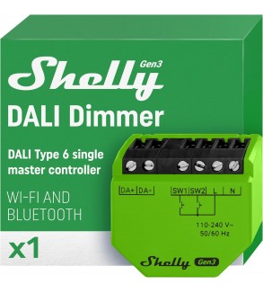 Shelly DALI Dimmer Gen3 WiFi/BT/Matter - Rete di Luci DALI - Master Controller