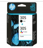 CARTUCCE ORIGINALE HP 305 2-PACK TRI-COLOR/BLACK