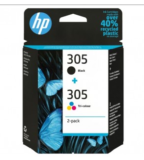 CARTUCCE ORIGINALE HP 305 2-PACK TRI-COLOR/BLACK