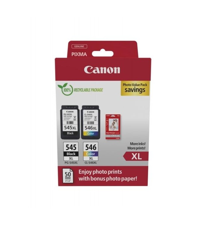 CARTUCCE ORIGINALE CANON MULTIPACK PG545XL/CL546XL  8286B011