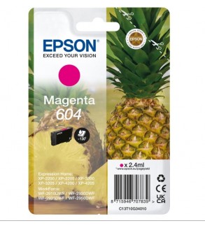 CARTUCCE ORIGINALE EPSON INK ANANAS MAGENTA 604