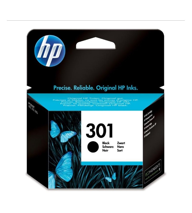 CARTUCCE ORIGINALE HP INCHIOSTRO 301 NERO