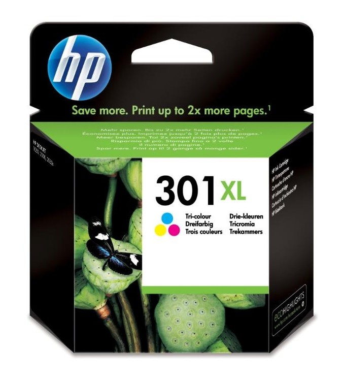 CARTUCCE ORIGINALE HP INK 301XL TRICROMIA