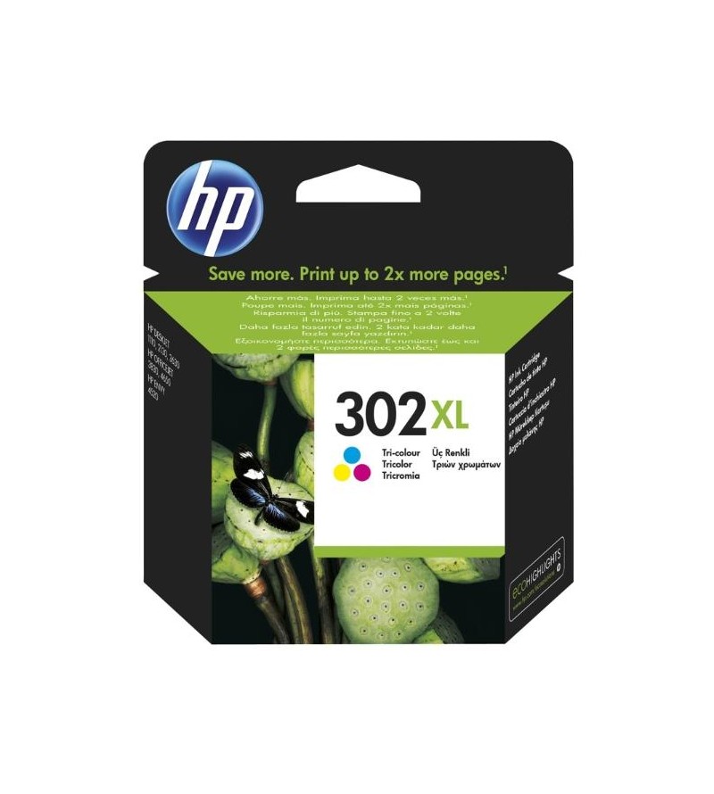 CARTUCCE ORIGINALE HP 302XL TRI-COLOR 