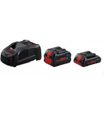 1600A0214A,Set 2 batteria 18V 4.0Ah + 5.5 Ah + Caricabatteria