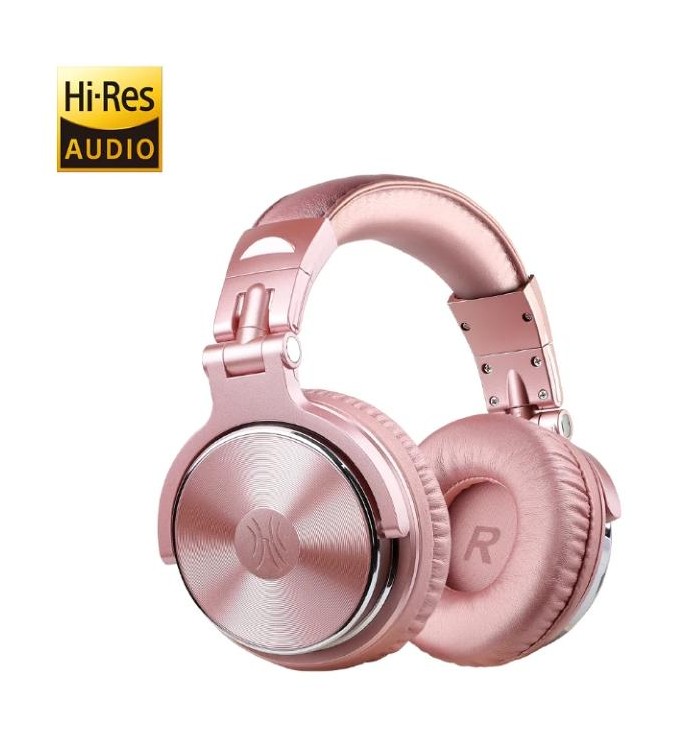 OneOdio Studio Pro 10 Hi-Res Cuffie DJ Cablate c/ Shareporte e Microfono Pink